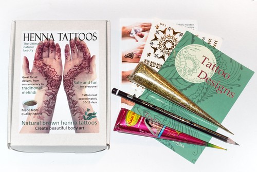 Organic henna tattoo kit - organic,