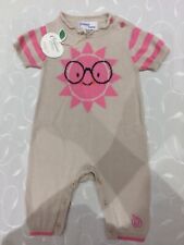 Bonnie Baby Girl's 100 % Organic Cotton Babygrow (Size 0-3 Months )