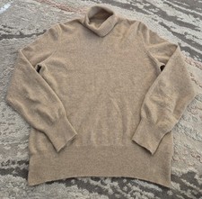 M&S Autograph Cashmere Women’s Roll Neck Jumper Size UK 14 Camel