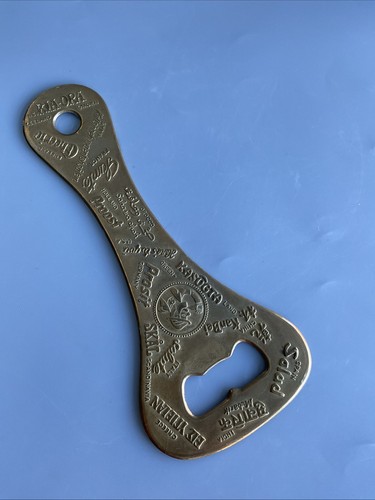 Very large brass bottle opener - bottle,