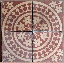 Panel of 4 Minton Hollins & Co