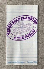 Vintage Trunk Road Planning Leaflet - Department of Transport - 1990