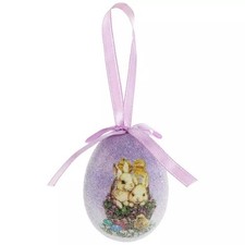Purple Beaded Bunnies Easter