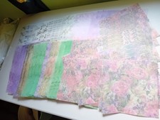 Over 50 Sheets Vellum Paper Various Sizes/Colours Card Making Crafting