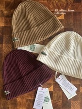 BN Lacoste 100 % Wool Beanie
