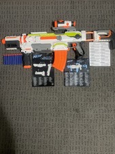 Nerf Modulus ECS-10 + all attachments + 4 x AA batteries + papers + 10 darts