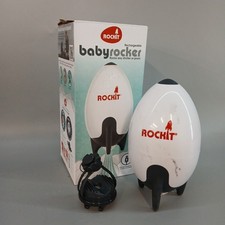 Rockit Baby Rocker Pram Stroller White Plastic Boxed No Charger 16x9cm -CP 