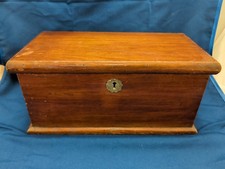 Antique Wooden Tea Caddy Box