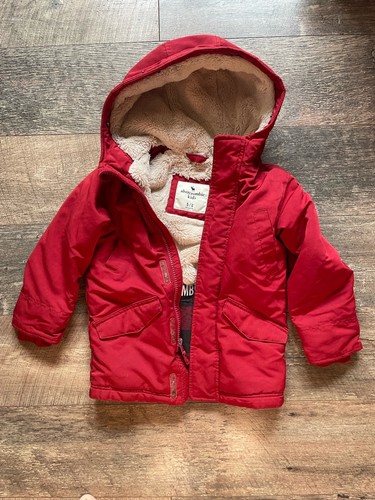 Red abercrombie kids - kids, coat