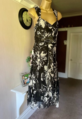 Kaliko 100 silk floral midi - 100%,