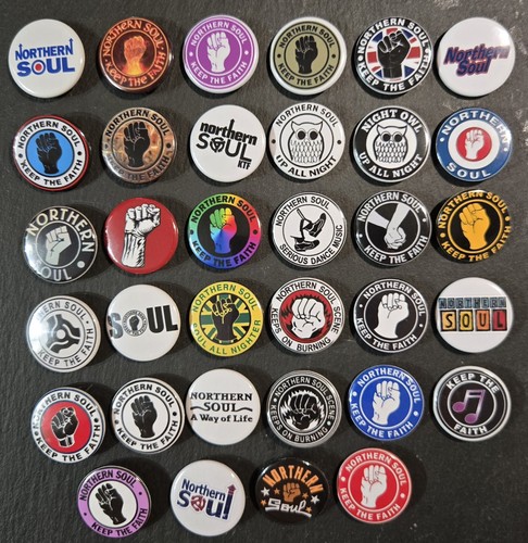 Northern soul button badges - button,