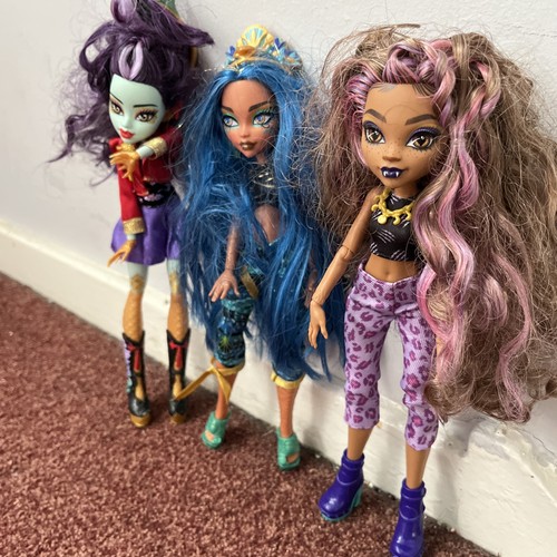 Trio monster high dolls - monster,