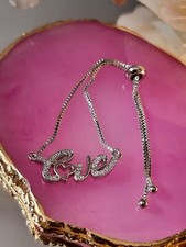 Zirconia Love Pendant Bracelet | Silver Plated | Women's Gift For Her Waterproof