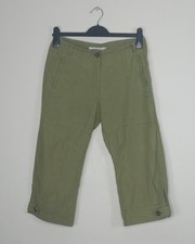 Sandwich Copenhagen 34 UK 8 Green Cropped Capri Cotton Trousers Boho Bohemian