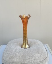 Vintage carnival glass vase - vintage,