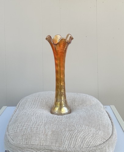 Vintage carnival glass vase - carnival,