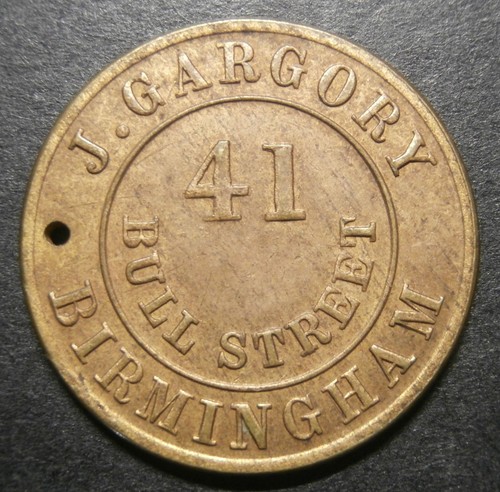 Farthing token 19th - , century