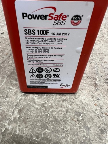 Enersys powersafe sbs - powersafe, 100f