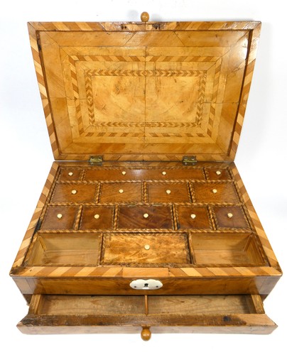 Sewing box with inlay - with, ca