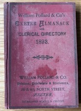 1893 EXETER ALMANACK  William