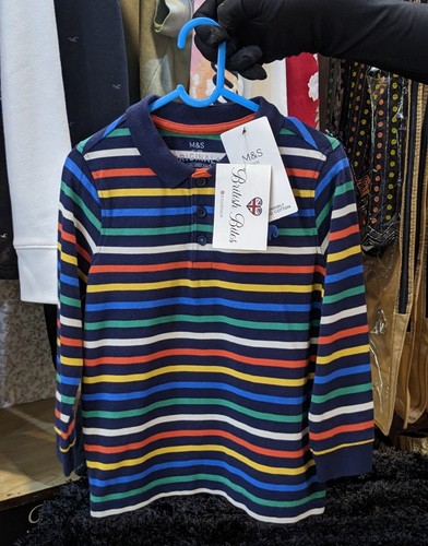 Boys multicoloured stripes - m&s,