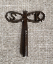 Antique c1890s Handcrafted German SK Schlenker & Kienzle Dragonfly Clock Key