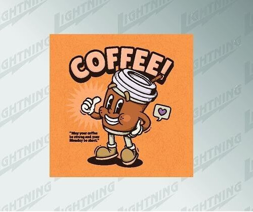 Coffee cup vinyl - cup,