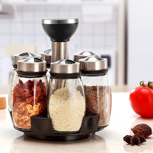 Rotating spice rack with - rack, 6