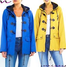 NEW WATERPROOF COAT Festival Rain Mac Ladies coat Womens Jacket Size 8TO24 PLUS