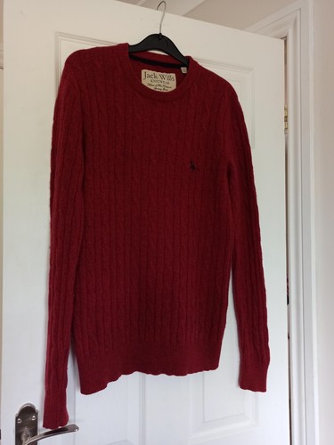 Jack wills red cable - red,