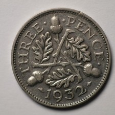 1932 George V. Silver 3 Pence