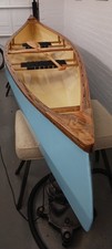 Weston wooden open canoe