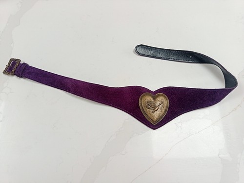 Vintage ladies belt purple - vintage,