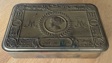 Genuine & Original WW1 1914 Princess Mary Xmas Tin With Contents