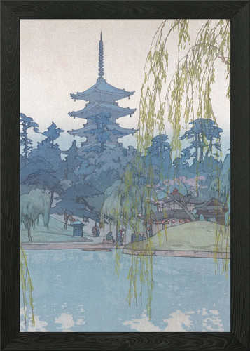 Kofukuji pagoda nara framed - in,