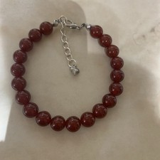  Carnelian Gemstone Bracelet 