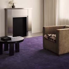9x12 ft Purple Wool Area Rug