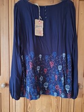 Mantaray Balloon Blouse, NAVY 16