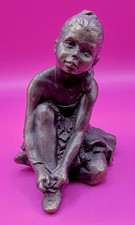 Vintage Bronzed Resin Figure of a Beautiful Ballerina,  Collectable