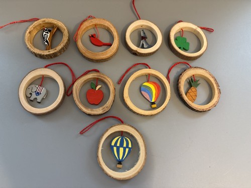 Vintage 9pc handmade wood - vintage,
