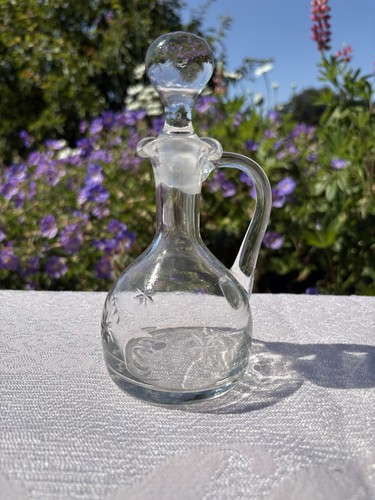 Vintage glass vinegar oil - vintage,