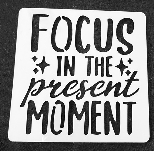 Positive thinking stencils - positive,