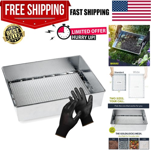 Lightweight soil sifter - sifter, 12