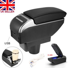 For Vauxhall Astra H MK5 2004-2008 Armrest Sliding Black Dual Center Content UK