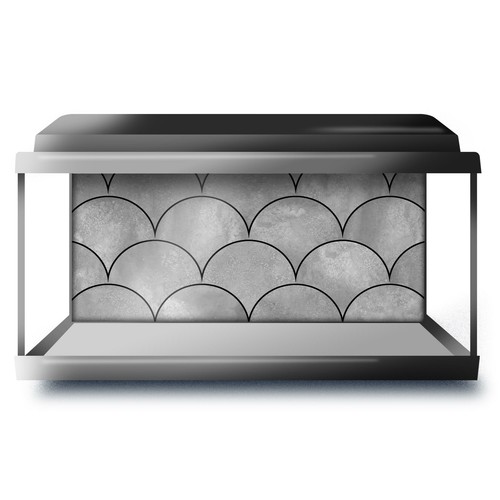 Fish tank background 90x45cm - tank,