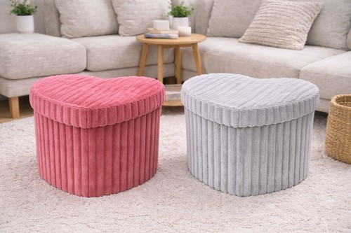 Ottoman heart storage - heart, boxes