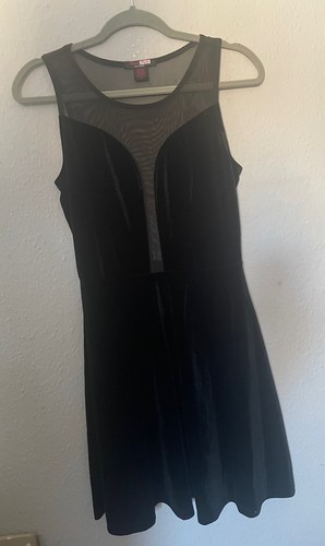Black skater dress with - skater, sheer