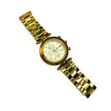 Klaus Kobec Couture Sports Chronograph Watch KKG1913 Gold Tone Plated Metal