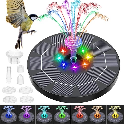 Solar powered fountain - with, 6