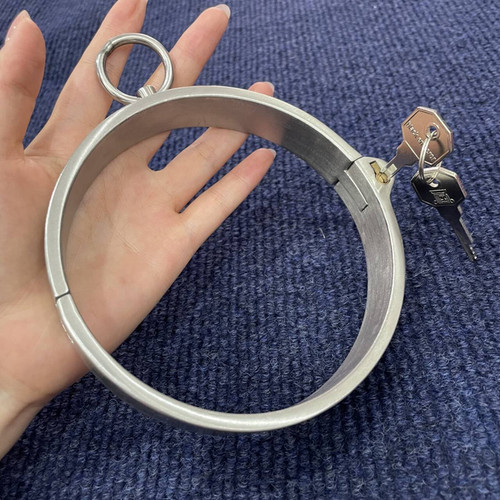 Stainless steel neck collar - steel,